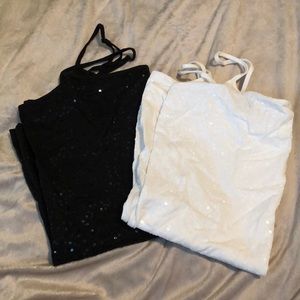 2 sparkle tank tops size small Ann Taylor factory